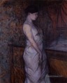femme en chemise debout près d’un lit madame poupoule 1899 Toulouse Lautrec Henri de